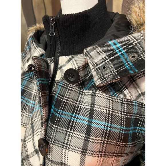 Vintage 80s OP plaid bomber jacket. Size L. - Picture 4 of 11